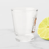 かわいいケーキの花嫁と花婿 ショットグラス (左)