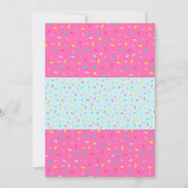 かわいいケーキデコレーションのパーティー招待状 招待状 (裏面)