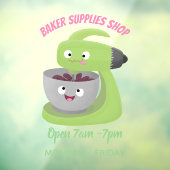 かわいいケーキミキサーのキッチンアニメ ウィンドウサイン (シート3)