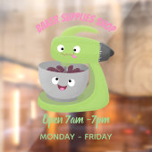 かわいいケーキミキサーのキッチンアニメ ウィンドウサイン (シート2)