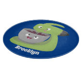 かわいいケーキミキサーのキッチンアニメ カッティングボード (角)