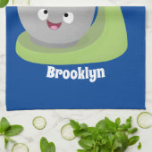 かわいいケーキミキサーのキッチンアニメ キッチンタオル (折り畳み)