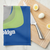 かわいいケーキミキサーのキッチンアニメ キッチンタオル (四つ折り)