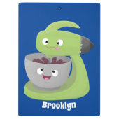 かわいいケーキミキサーのキッチンアニメ クリップボード (裏面)