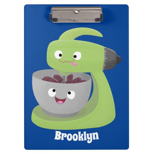 かわいいケーキミキサーのキッチンアニメ クリップボード (正面)