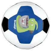 かわいいケーキミキサーのキッチンアニメ サッカーボール (回転)