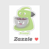 かわいいケーキミキサーのキッチンアニメ シール (シート)