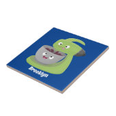 かわいいケーキミキサーのキッチンアニメ タイル (側面)