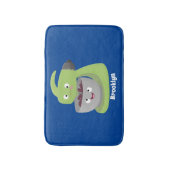 かわいいケーキミキサーのキッチンアニメ バスマット (正面縦)