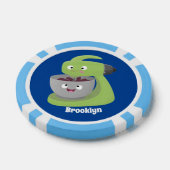 かわいいケーキミキサーのキッチンアニメ ポーカーチップ (シングル)