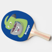 かわいいケーキミキサーのキッチンアニメ 卓球ラケット (横)