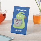 かわいいケーキミキサーのキッチンアニメ 台座サイン (インサイチュ)