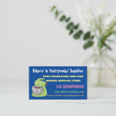 かわいいケーキミキサーのキッチンアニメ 名刺 (スタンド正面)