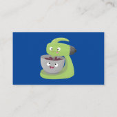 かわいいケーキミキサーのキッチンアニメ 名刺 (裏面)