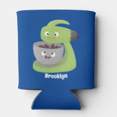 かわいいケーキミキサーのキッチンアニメ 缶クーラー (裏面)