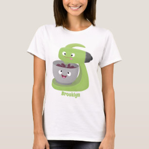 かわいいケーキミキサーのキッチンアニメ Tシャツ