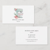 かわいいケーキミキサーのベーカリーの名刺 名刺 (正面/裏面)