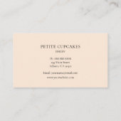 かわいいケーキミキサー桃ベーカリーの名刺 名刺 (裏面)