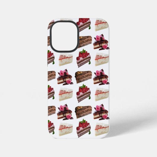 かわいいケーキ好きデザート柄 iPhoneケース (裏面)