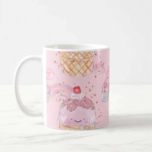 かわいいケーキ コーヒーマグカップ (左)