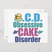 かわいいケーキ ポストカード (正面/裏面)