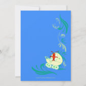 かわいいケージャンの生き物それは男の子のベビーシャワーです 招待状 (裏面)