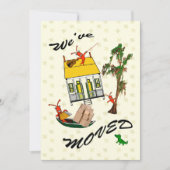 かわいいケージャンのCrawfishの移動発表 案内状 (正面)