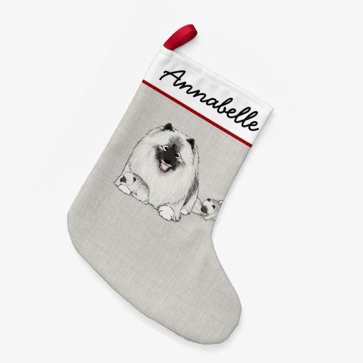 かわいいケースフォンドウィズパピズキーズホリデークリスマス スモールクリスマスストッキング (正面 (吊り時))