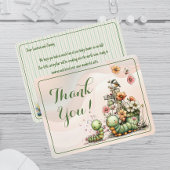 かわいいケータピラー ベビーシャワー サンキューカード