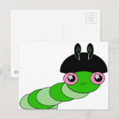 かわいいケータピラー ポストカード (正面/裏面)