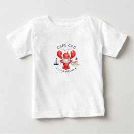 かわいいケープコッド ロブスターベイビーTシャツ | ケープコッド ベビーTシャツ