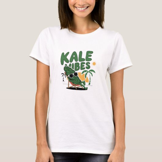 かわいいケールアートfor all tシャツ (正面)