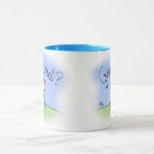 かわいいゲイカップルが何を推測 マグカップ (中央)