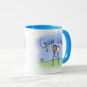 かわいいゲイカップルが何を推測 マグカップ (正面右)