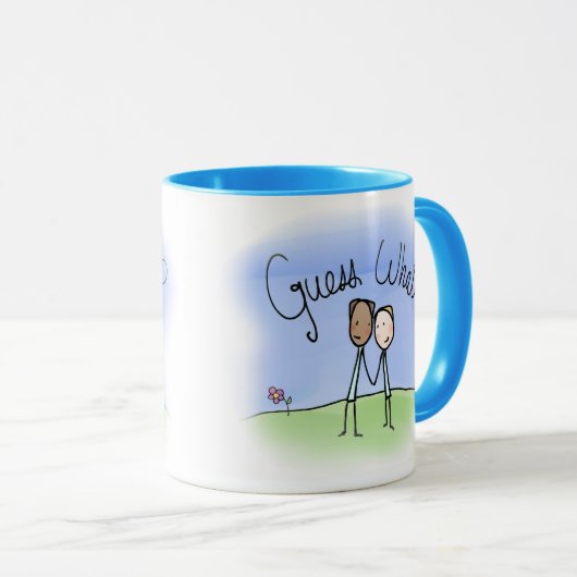 かわいいゲイカップルが何を推測 マグカップ (正面右)