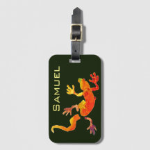 かわいいゲッコトカゲ名野生動物アートイラストレーション