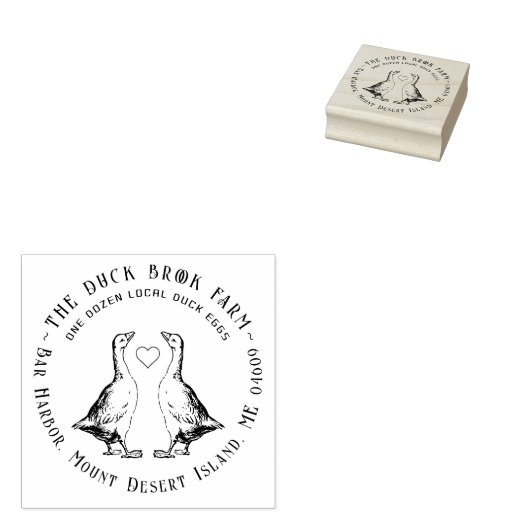 かわいいゲーゼカスタムファーム卵カートンスタンプとハート ラバースタンプ (押印)