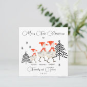 かわいいゲーゼファミリーの3初めてのクリスマス シーズンカード (スタンド正面)