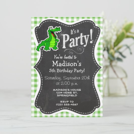 かわいいゲーター;グリーンギンガム 招待状 (スタンド正面)