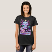 かわいいゲーマーアホロートル カワイイデザイン Tシャツ (正面フル)