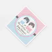 かわいいゲーマーベビージェンダーの公開 スタンダードランチョンナプキン (角)