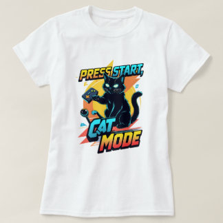 かわいいゲーマー猫 | 猫のおもしろいストリーマー子猫 Tシャツ