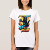 かわいいゲーマー猫 | 猫のおもしろいストリーマー子猫 Tシャツ (正面)