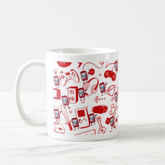 かわいいゲーミングマグ コーヒーマグカップ (左)