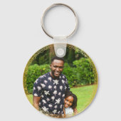 かわいいゲームのお父さんデイギフトパパ キーホルダー (裏面)