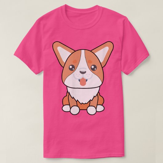 かわいいコおもしろいルギドッグアート Tシャツ (デザイン正面)