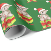 かわいいコアラおよびギフトの芸術はクリスマスの包を緑化します ラッピングペーパー (ロールコーナー)