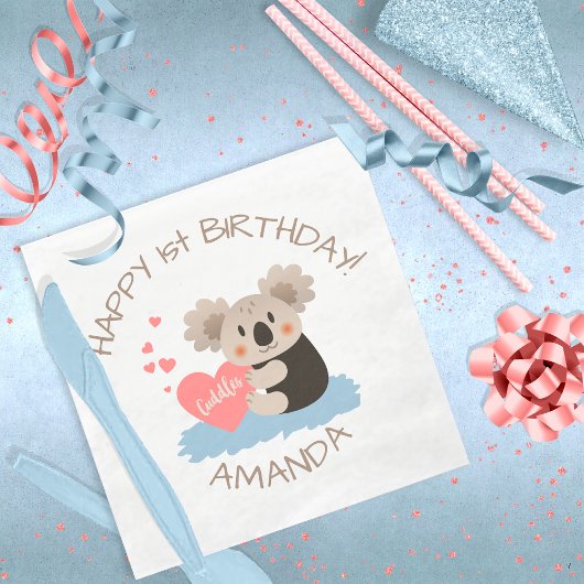 かわいいコアラかわいい子ID386 スタンダードランチョンナプキン