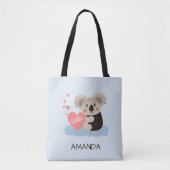 かわいいコアラかわいい子ID386 トートバッグ (正面)