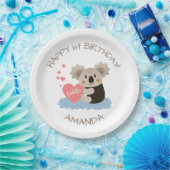 かわいいコアラかわいい子ID386 ペーパープレート (パーティー)